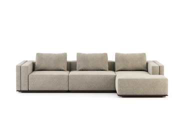 LANDFORM - Sectional fabric sofa with chaise longue by Stylish Club - view 3